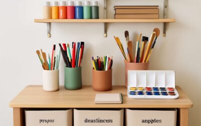 Master the art of tidiness with this ultimate guide on how to organize art supplies in a small space efficiently